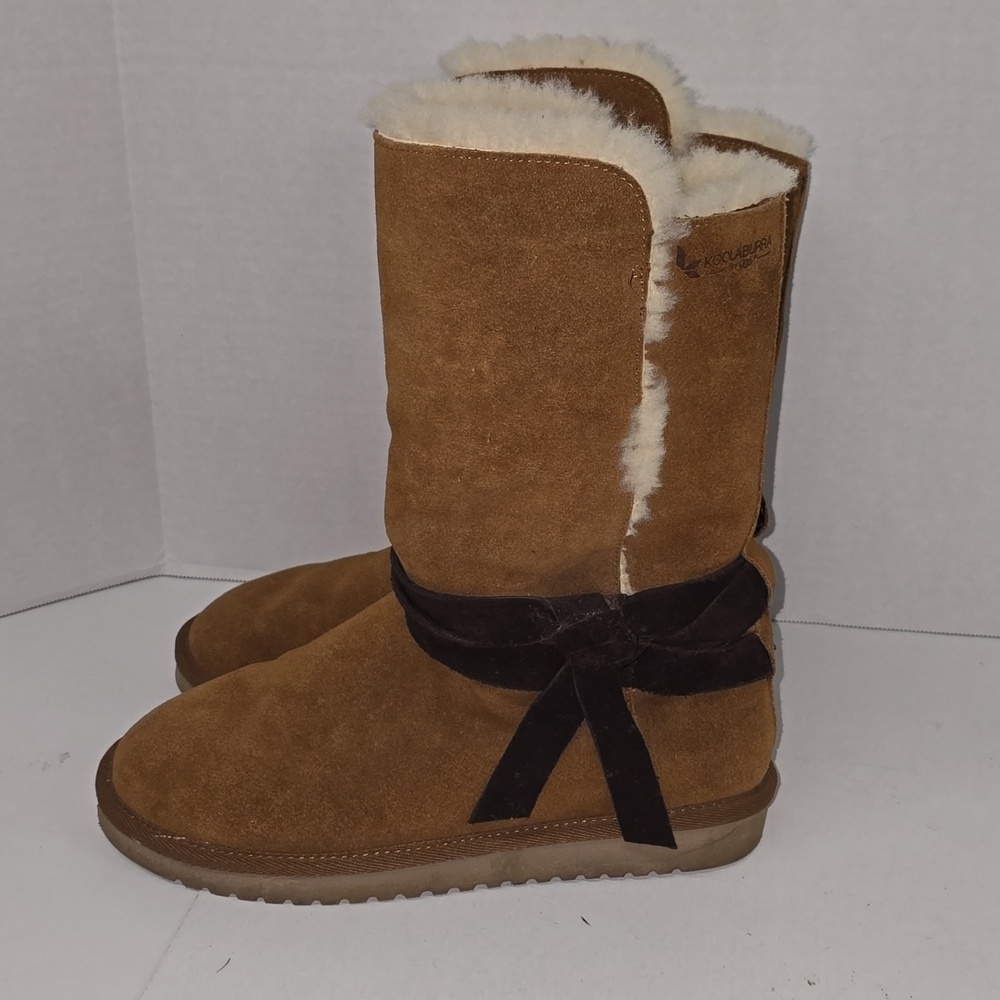 UGG KOOLABURRA‎ Rozalia Chestnut Brown Suede Tall Boots Womens Size 9